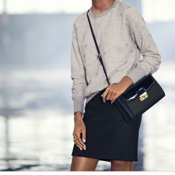 J. Crew wool zip pocket miniskirt, gray, 4 - Picture 5 of 5